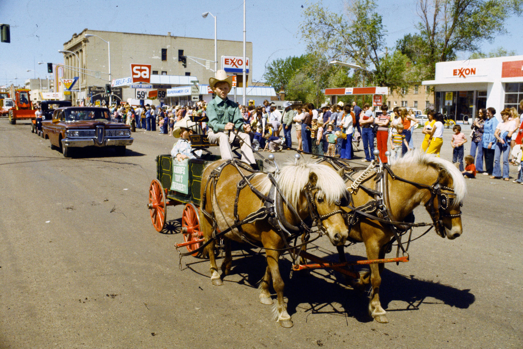 Miles City Bucking Horse Sale parade, 1978